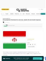 Iran proposes framework to end war, awaits US and Israeli response