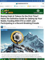 Buying Ozak AI Tokens for the First Time? Here’s the Definitive Guide for Setting Up Your Wallet, Funding With ETH or USDT, and Participating in a Record-Breaking Presale