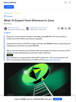 What to Expect from Ethereum Price in June 2025?