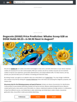 Dogecoin (DOGE) Price Prediction: Whales Scoop $2B as DOGE Holds $0.23—Is $0.50 Next in August? - Brave New Coin