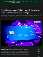 Polkadot and Nova Wallet Launch First Debit Card For DOT Tokens in Europe