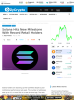 Solana Hits New Milestone With Record Retail Holders ⋆ ZyCrypto