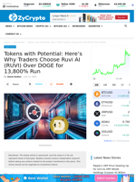 Tokens with Potential: Here's Why Traders Choose Ruvi AI (RUVI) Over DOGE for 13,800% Run