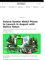 Solana Seeker Web3 Phone to Launch in August with Native Token - 