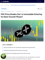 IMX Price Breaks Out: Is Immutable Entering Its Next Growth Phase?