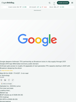 Google deepens Anthropic TPU partnership as Broadcom locks in chip supply through 2031