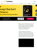 SOL News: Helium Expands to Brazil With Mambo WiFi in DePIN Breakthrough