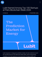 Lubit Named Among Top 100 Startups at Paris Blockchain Week 2026 | Visionary Financial