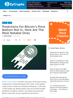Predictions For Bitcoin’s Price Bottom Roll In, Here Are The Most Notable Ones ⋆ ZyCrypto