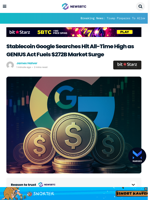 Stablecoin Google Searches Hit All-Time High as GENIUS Act Fuels $272B Market Surge