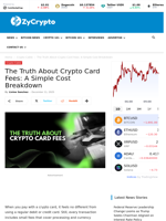 The Truth About Crypto Card Fees: A Simple Cost Breakdown