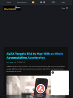 AVAX Targets $12 by May 15th as Whale Accumulation Accelerates - Blockchain.News