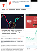 Strategy’s Bold Moves in the Bitcoin Market with $2.0 Billion Offering and Impressive BTC Holdings - NullTX