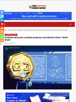 Ordinals advocate Leonidas proposes new Bitcoin client: ‘$DOG Mode’ - The Crypto News Wire