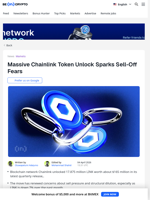 Is Chainlink Selling LINK Tokens? $165M Unlock Raises Concerns