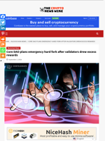 Core DAO plans emergency hard fork after validators drew excess rewards - The Crypto News Wire