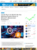Could Ruvi AI (RUVI) Be the Missing Puzzle Piece in Bitcoin’s Blockchain Evolution?