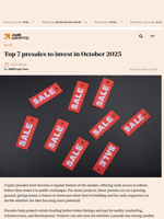 Top 7 presales to invest in October 2025 - AMBCrypto