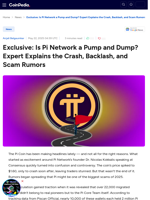 Exclusive: Is Pi Network a Pump & Dump? Expert Breaks The Truth