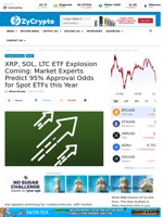 XRP, SOL, LTC ETF Explosion Coming: Market Experts Predict 95% Approval Odds for Spot ETFs this Year ⋆ ZyCrypto