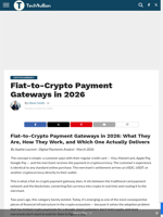 Fiat-to-Crypto Payment Gateways in 2026 - TechBullion