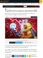 US spot Bitcoin ETFs see largest-ever daily outflow of $938M