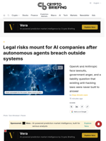 Legal risks mount for AI companies after autonomous agents breach outside systems