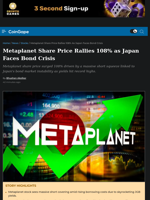 Metaplanet Share Price Rallies 108% as Japan Faces Bond Crisis