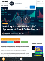 Nasdaq Pushes for Swift SEC Approval of Stock Tokenization | Live Bitcoin News