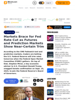 Markets Brace for Fed Rate Cut as Futures and Prediction Markets Show Near-Certain Trim – Bitcoin News