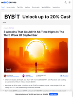 3 Altcoins That May Hit All-Time Highs in Third Week of September