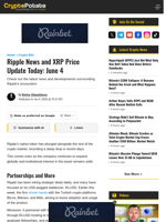 Ripple News and XRP Price Update Today: June 4