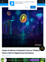 Crypto Continues to Expand in Asia as Thailand Clears Path for Digital Asset Derivatives | Bitcoinist.com