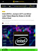 Intel (INTC): Jumps 2.87% as Silver Lake Takes Majority Stake in $8.8B Altera Deal - CoinCentral