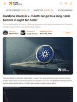 Cardano stuck in 2-month range: Is a long-term bottom in sight for ADA? - AMBCrypto