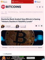 Deutsche Bank Analyst Says Bitcoin is Seeing 