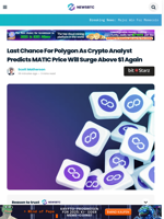 Last Chance For Polygon As Crypto Analyst Predicts MATIC Price Will Surge Above $1 Again