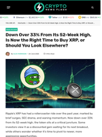 Down Over 33% From Its 52-Week High, Is Now the Right Time to Buy XRP, or Should You Look Elsewhere?