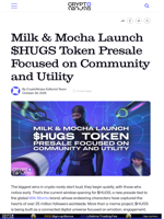 Milk & Mocha Launch $HUGS Token Presale Focused on Community and Utility