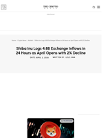 Shiba Inu Logs 4.8B Exchange Inflows in 24 Hours as April Opens with 2% Decline