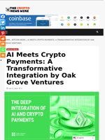 AI Meets Crypto Payments: A Transformative Integration by Oak Grove Ventures - The Crypto News Wire