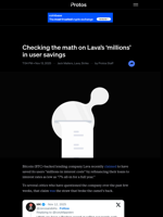 Checking the math on Lava’s ‘millions’ in user savings