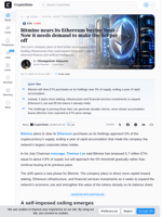 Bitmine nears its Ethereum buying limit - Now it needs demand to make the bet pay off