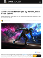 Aster Crushes Hyperliquid By Volume, Price Soars 1,989% - DailyCoin