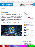 BSGM Partners with CXG to Acquire FINRA/SEC-Registered Broker-Dealer for Real-World Asset Tokenization Expansion