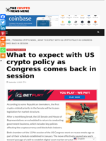 What to expect with US crypto policy as Congress comes back in session - The Crypto News Wire