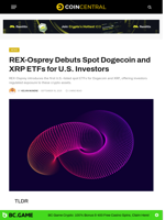 REX-Osprey Debuts Spot Dogecoin and XRP ETFs for U.S