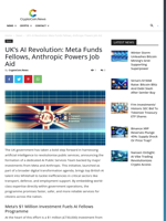 UK's AI Revolution: Meta Funds Fellows, Anthropic Powers Job Aid - CryptoCoin.News