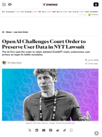 OpenAI Challenges Court Order to Preserve User Data in NYT Lawsuit - Decrypt