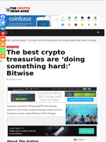 The best crypto treasuries are ‘doing something hard:’ Bitwise - The Crypto News Wire